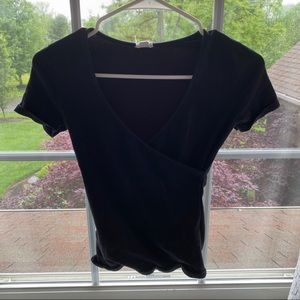 Black wrap top. Only worn once